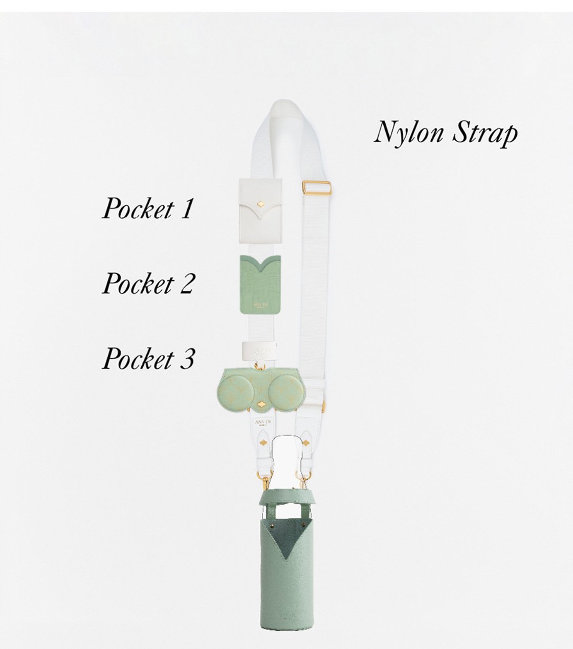 Nylon Bottle Strap set No 2