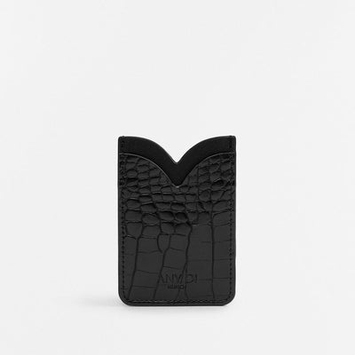 ANY DI Card Pocket Croco Black Accessories