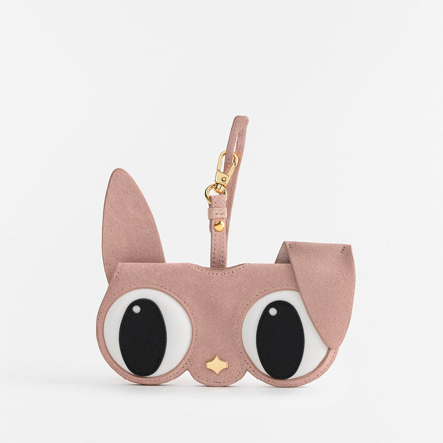 Sunglasses Case | Bunny | Suede Leather 24K Gold Plated