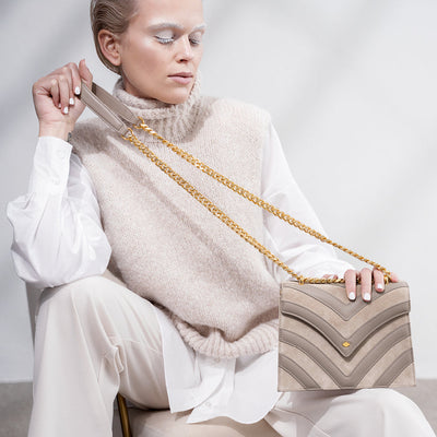 ANY DI Capsule Collection Taupe Envelope Bag Accessories