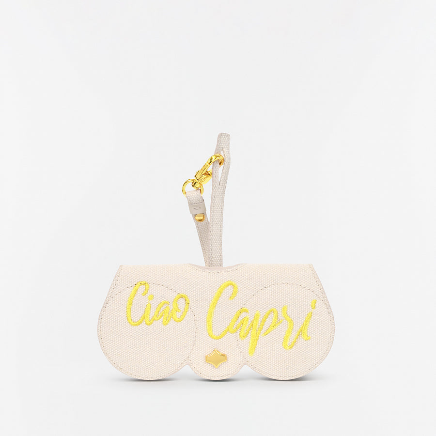 Sunglasses Case | Capri |  Canvas 24K Gold Plated