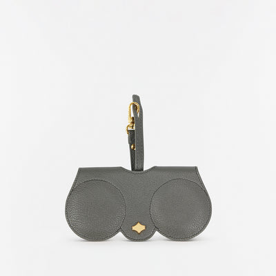 Sunglasses Case | Khaki | Nappa Leather Gold Plated