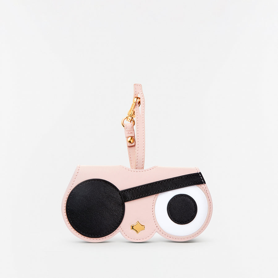 Sunglasses Case | Pirate Cat | Nappa Leather Gold Plated