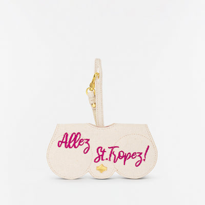 Sunglasses Case | St. Tropez | Leather Gold Plated