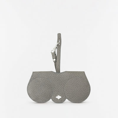 Sunglasses Case | Stone | Nubuck Silver Plated