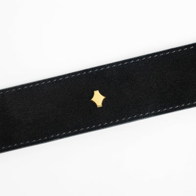 Crossbody Phone Strap | Black | Suede & Nappa Leather 24K Gold Plated